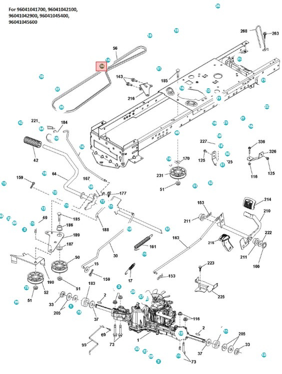 Pasek Husqvarna TS138