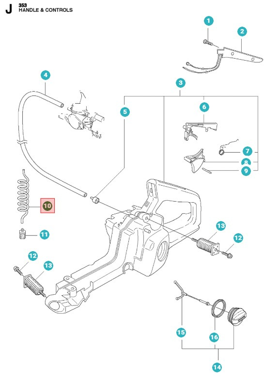 Przewód paliwowy, 300 mm 5817562-02