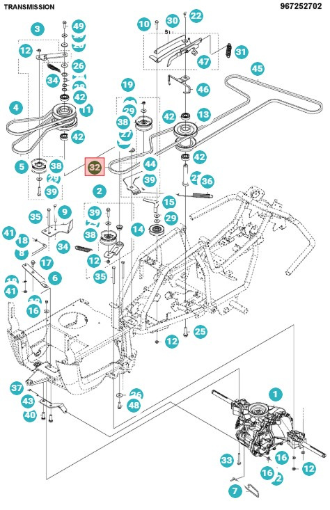 Pasek Rider 115B, 115C, 120C, FR2315MA