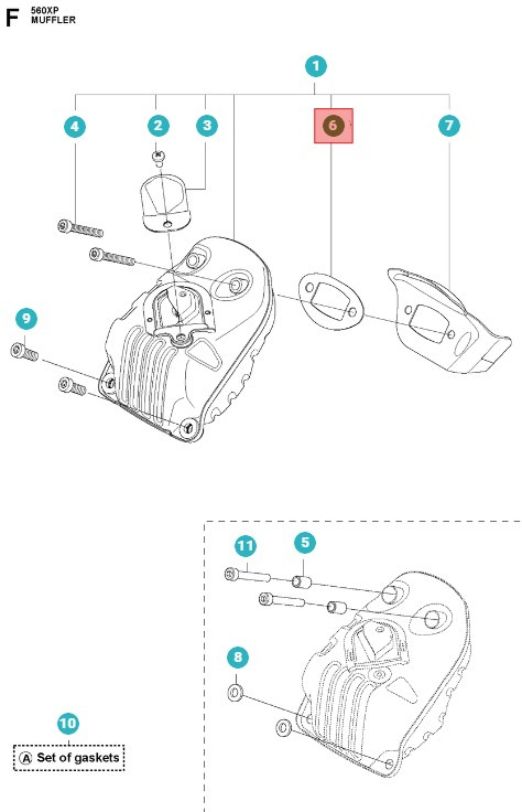 Uszczelka tłumika 5819185-01