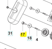 Śruba, M8X35 Lewy Gwint 5825085-01 Śruba, M8X35 Lewy Gwint 5825085-01