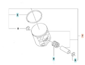 Tłok kompletny 545, 545G Mark II, 550XP, 550XPG Mark II Tłok kompletny 545, 545G Mark II, 550XP, 550XPG Mark II