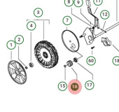 Zębnik Pm, 11T, 21,25 mm Korzeń D Zębnik Pm, 11T, 21,25 mm Korzeń D