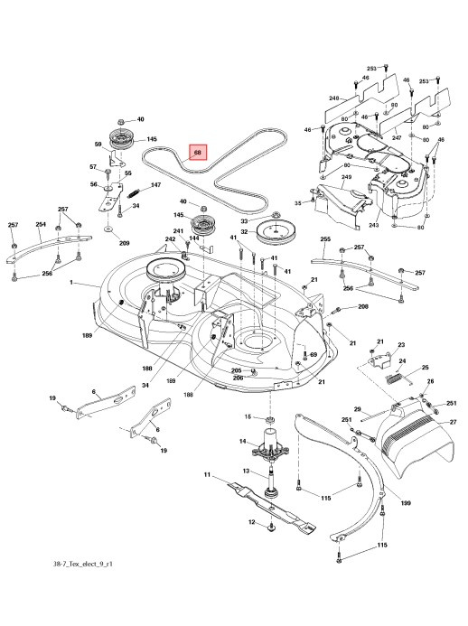 Pasek Husqvarna LT131, LT154, LT2113