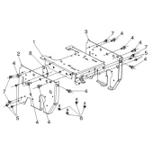 Górna konstrukcja spawana ramy Ms668 Husqv 5838080-02 Górna konstrukcja spawana ramy Ms668 Husqv 5838080-02