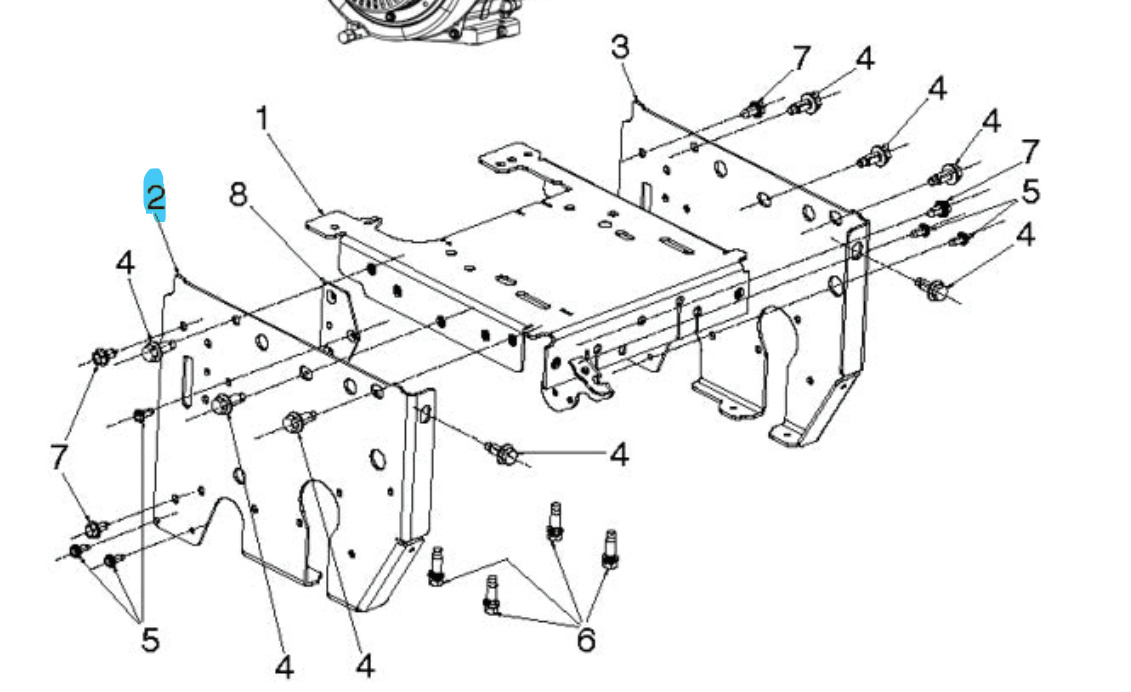 Ramka lewa - Ms668 - Orang 5838084-03