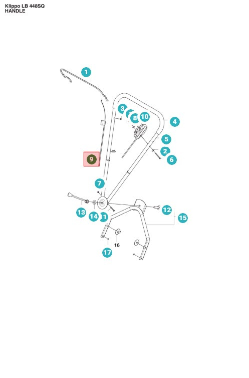 Linka hamulca silnikowego Excellent S, Comet S, Lb448