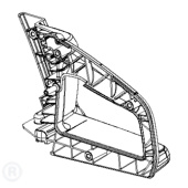 Uchwyt Tylny Czarny 5854356-01 Uchwyt Tylny Czarny 5854356-01