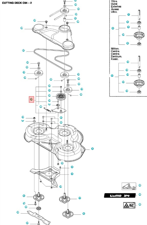 Zestaw napinacza paska