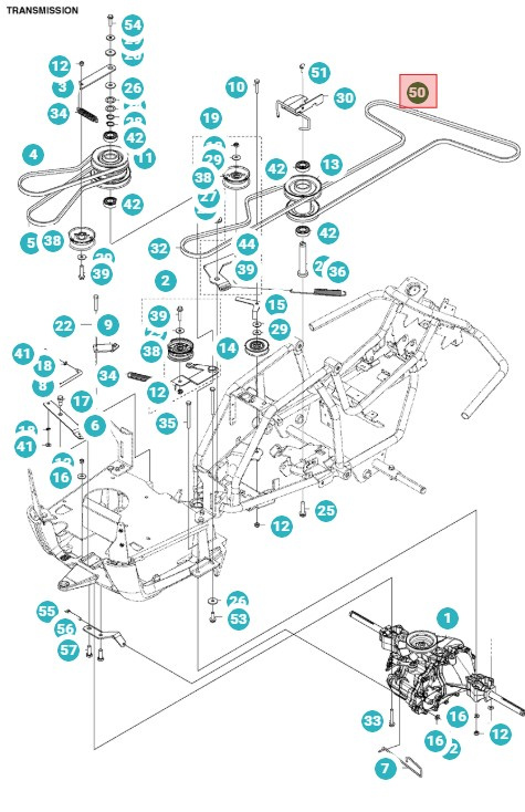 Pasek transmisyjny R111B, 111B5, 112C, 112C5, ProFlex 18,20,21