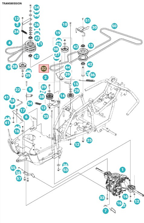 Pasek Rider 111B, 112C, Jonsered FR 2312