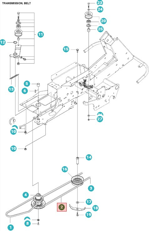 Pasek R422TS AWD, PROFLEX 21 AWD