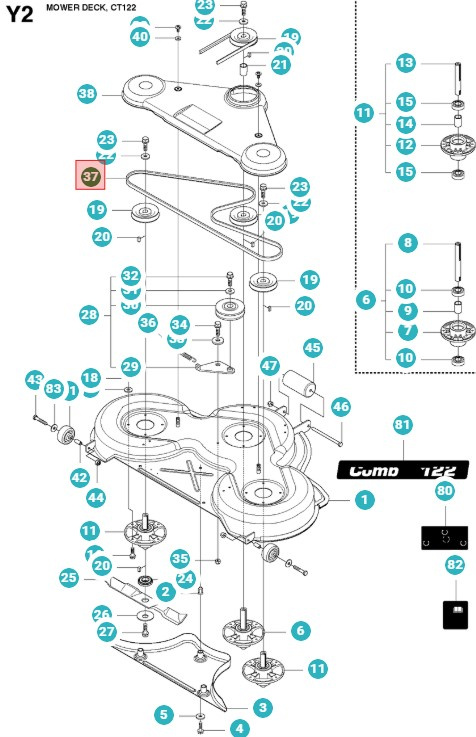 Pasek Rider Proflex 21, P524, 422Ts, M105-97F