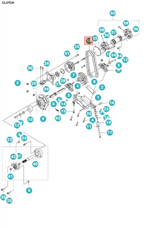 Pasek P520D, P525D, PT26D