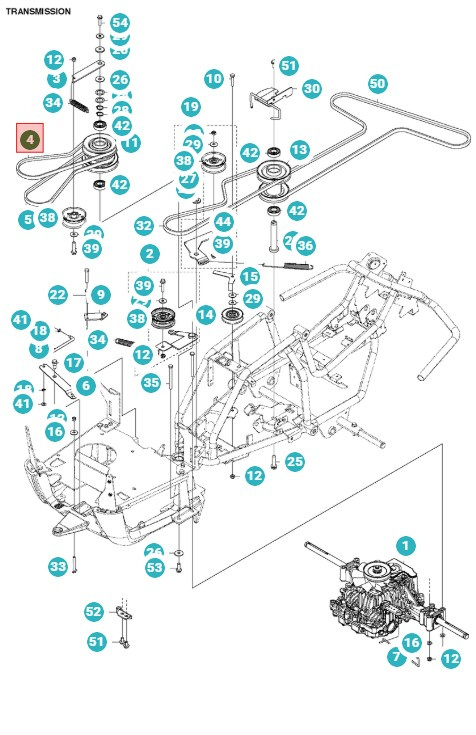 Pasek Rider 112C, Jonsered FR2312MA