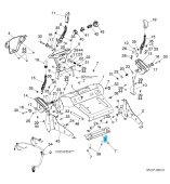 Wspornik konsoli tylnej, czarny cynk 5896269-02 Wspornik konsoli tylnej, czarny cynk 5896269-02