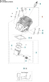 Cylindra Husqvarna 572XP, 572XPG Cylindra Husqvarna 572XP, 572XPG