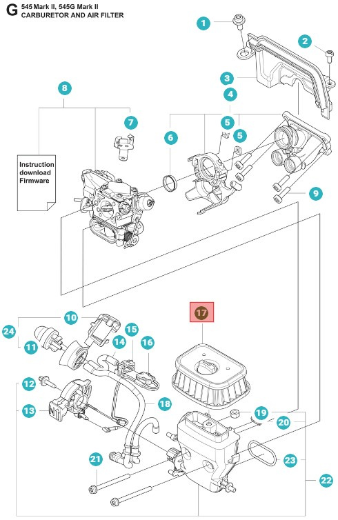 Filtr 25Mikr 545/550XP/G Mark II
