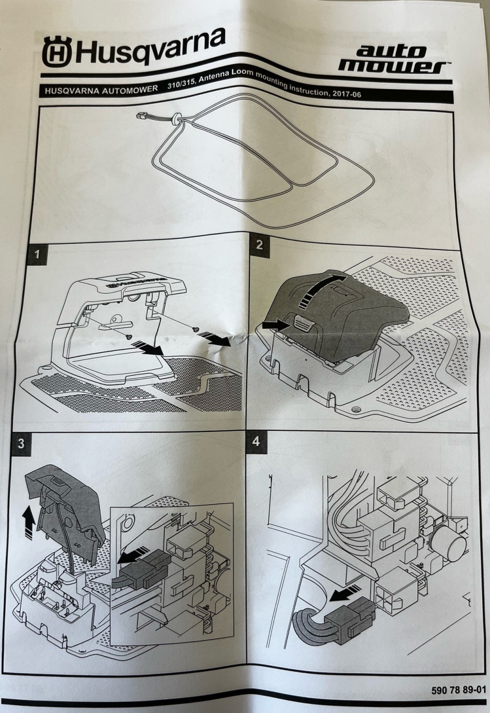 Płyta ładująca anteny Automower 310, 315, 315X
