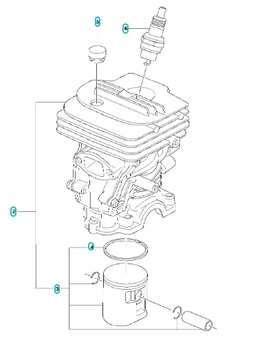 Zestaw cylindra i tłoka 130, 135 Mark II