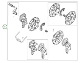 Uchwyt Ciemnoszary 5926176-38 Uchwyt Ciemnoszary 5926176-38