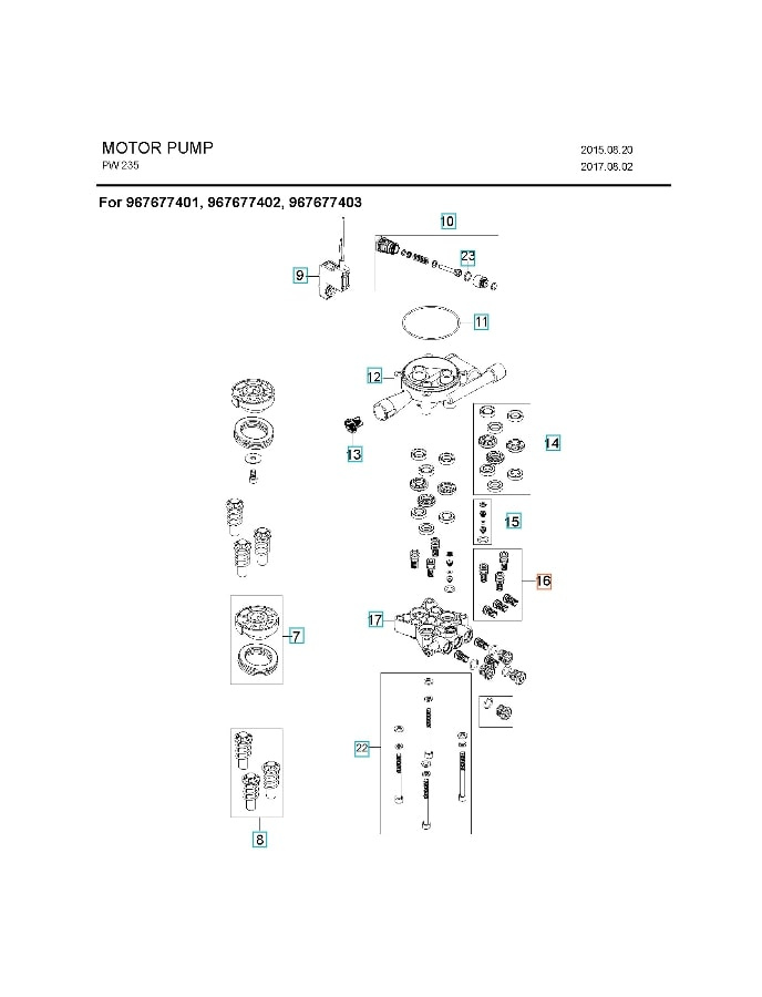 Wybór Zaworów Ssania I Ciśnienia 5926176-99