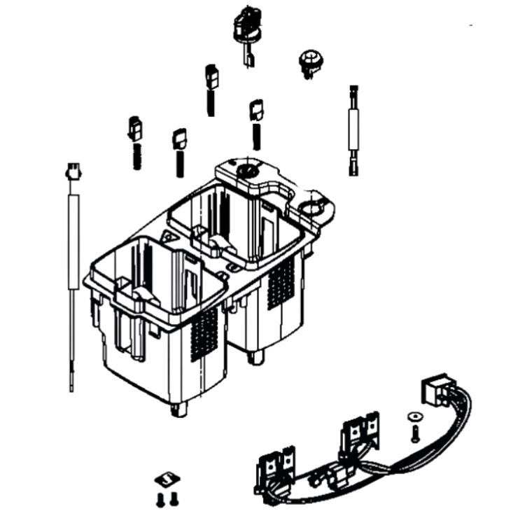 Skrzynka na akumulator Część zamienna Lc 5931245-03