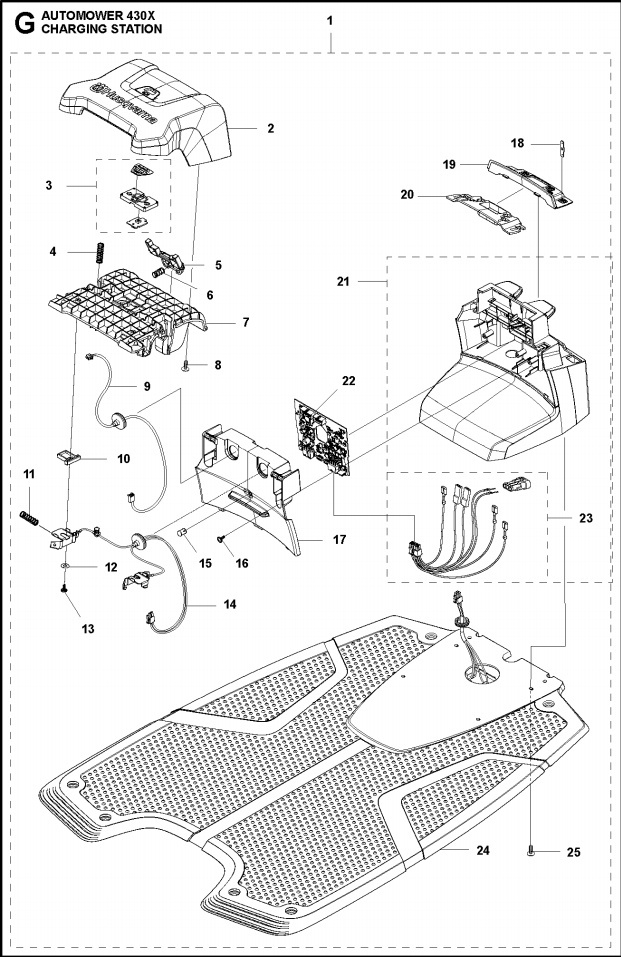 Stacja ładowania 320, 330X, 420, 430X, 440, 450X
