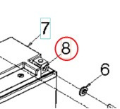 Nakrętka kwadratowa M6 11X8,5 Zpb