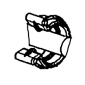 Rurka falista Clip Convoluted, 1/4 czarna Rurka falista Clip Convoluted, 1/4 czarna