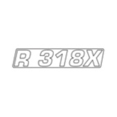 Naklejka na maskę silnika r 318x Naklejka na maskę silnika r 318x