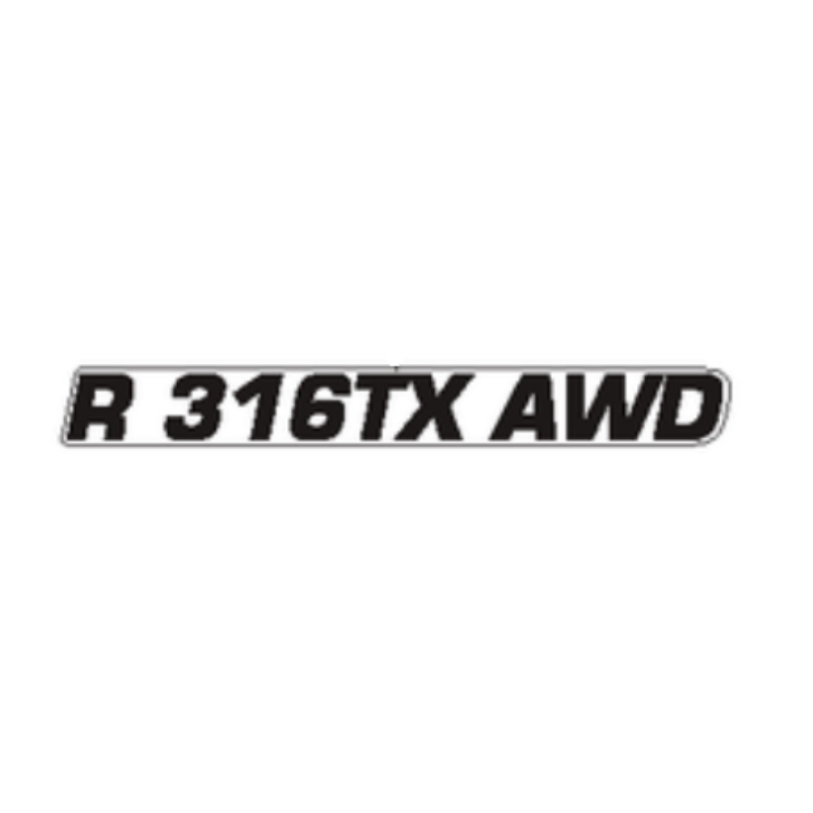 Naklejka na maskę silnika R 316TX AWD