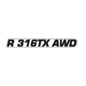 Naklejka na maskę silnika R 316TX AWD Naklejka na maskę silnika R 316TX AWD