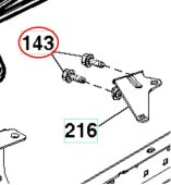 Śruba 5/16-18 X 1/2 cala, przezroczysta