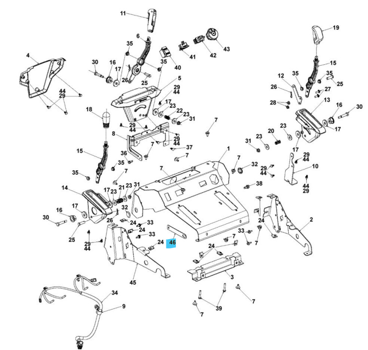 Kabel deflektora zsypu wspornikowego Su