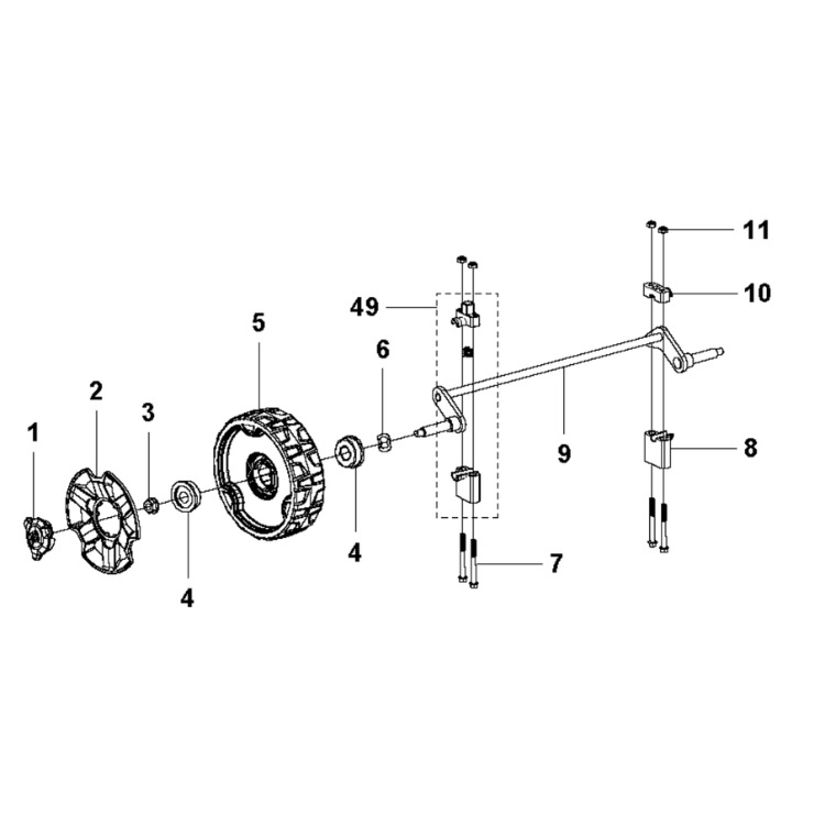 Zestaw Wspornika Przedniego Oś #210020 5976810-01