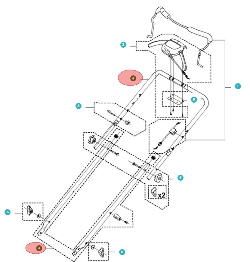 Zestaw uchwytów (Autowalk) 5984533-01