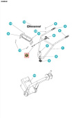 Linka Sprzęgła Lg1250 5986764-01 Linka Sprzęgła Lg1250 5986764-01