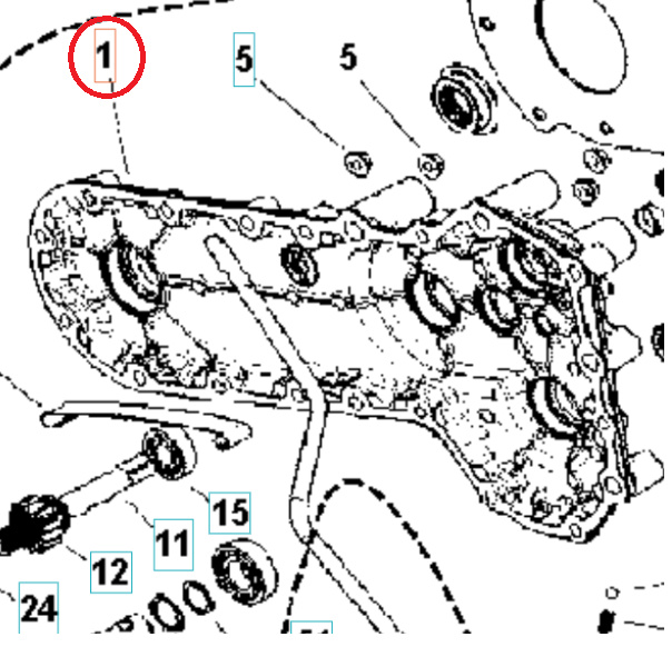 Pokrywa Silnika Carter Lewa 5986767-01