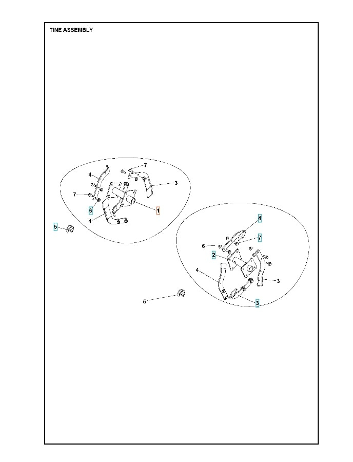 Zęb Roto 400 Lewa Piasta Zębów B 5986788-01