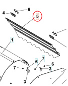 Osłona Zębów Tylna Osłona Szary Ra 5986811-01 Osłona Zębów Tylna Osłona Szary Ra 5986811-01