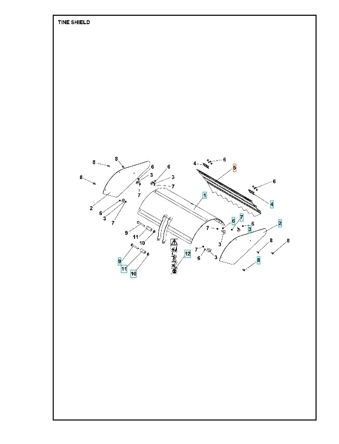 Osłona Zębów Tylna Osłona Szary Ra 5986811-01