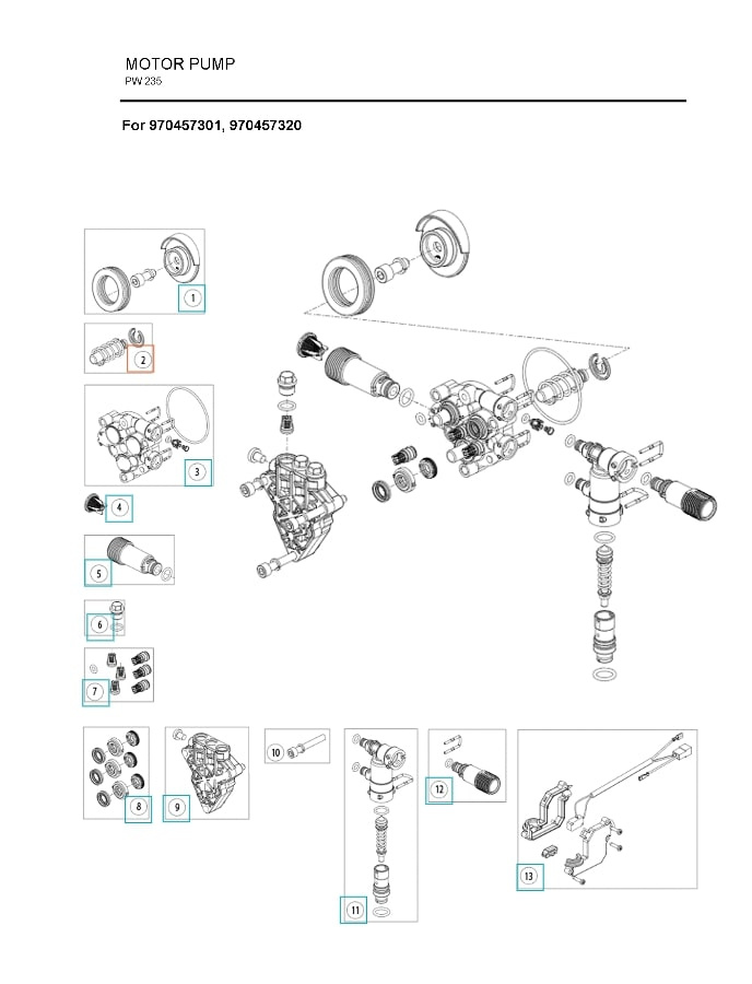 Zestaw Tłoka Pompy Dia 10 5986841-31