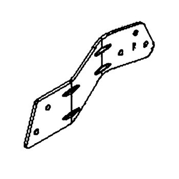 Wspornik prawy przedni wspornik ramy