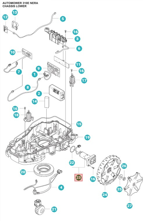 Silnik kołowe 420(2022-), 305E, 310E, 405XE, 410XE, 320 NERA