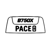 Etykieta tempa z logo B750X 5997135-02 Etykieta tempa z logo B750X 5997135-02