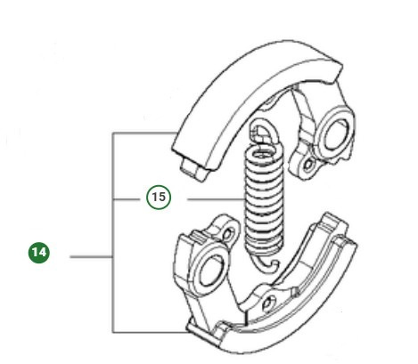 Sprzęgło Husqvarna 143R II, 541RS, 541RST