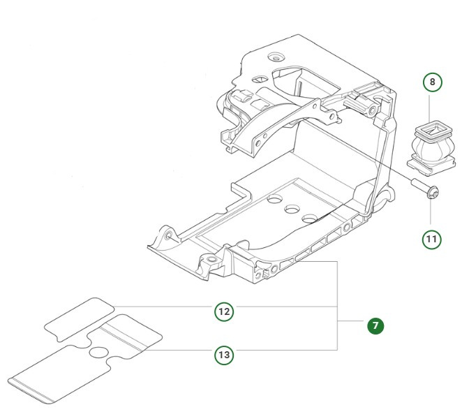 Zespół pokrywy cylindra 39 cm3 Husqv