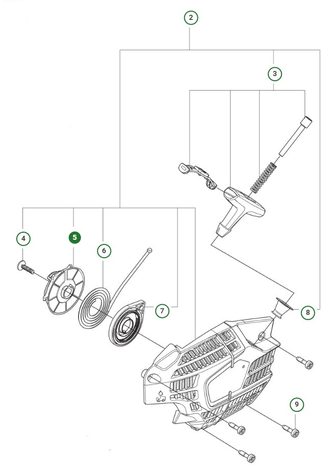 Koło pasowe rozrusznika 39 cm3