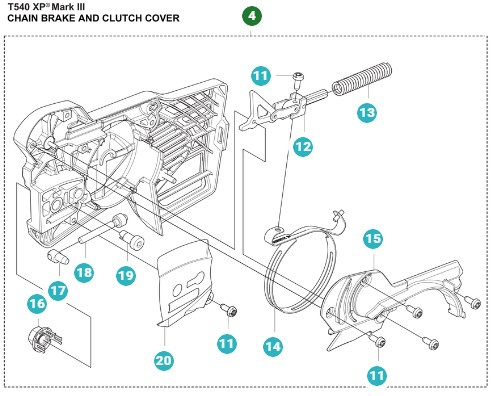 Kompletna osłona sprzęgła 540XP Mark III, T540XP Mark III
